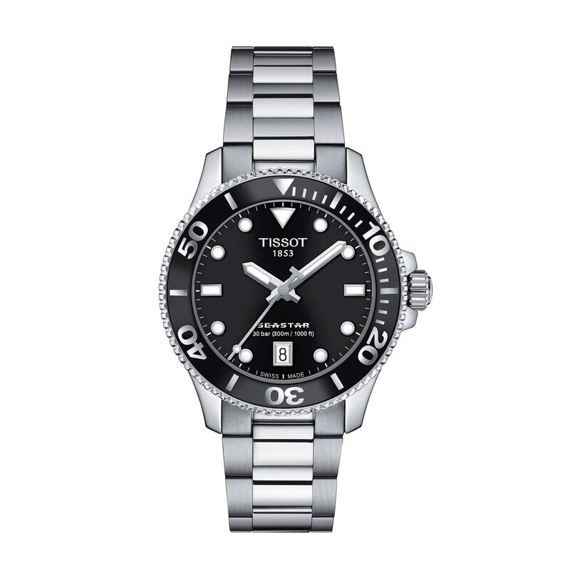TISSOT Seastar 1000 Black Dial Watch, 36mm image number 0