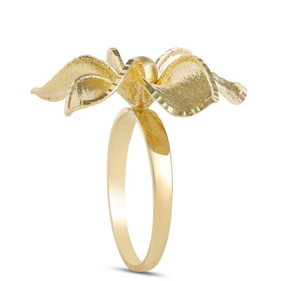 Toscano Flower Ring, 14K Yellow Gold