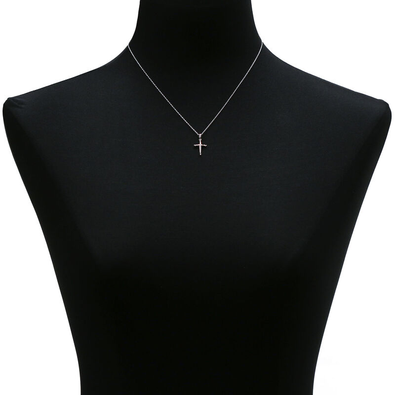 Diamond Cross Pendant   14K image number 1