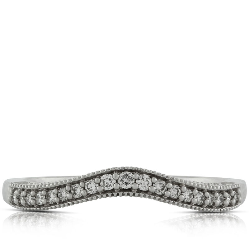 Diamond Contour Band 14K image number 1