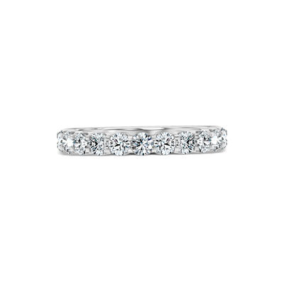 Classic Round Diamond Anniversary Band, 1 Carat Total Weight, 14K White Gold