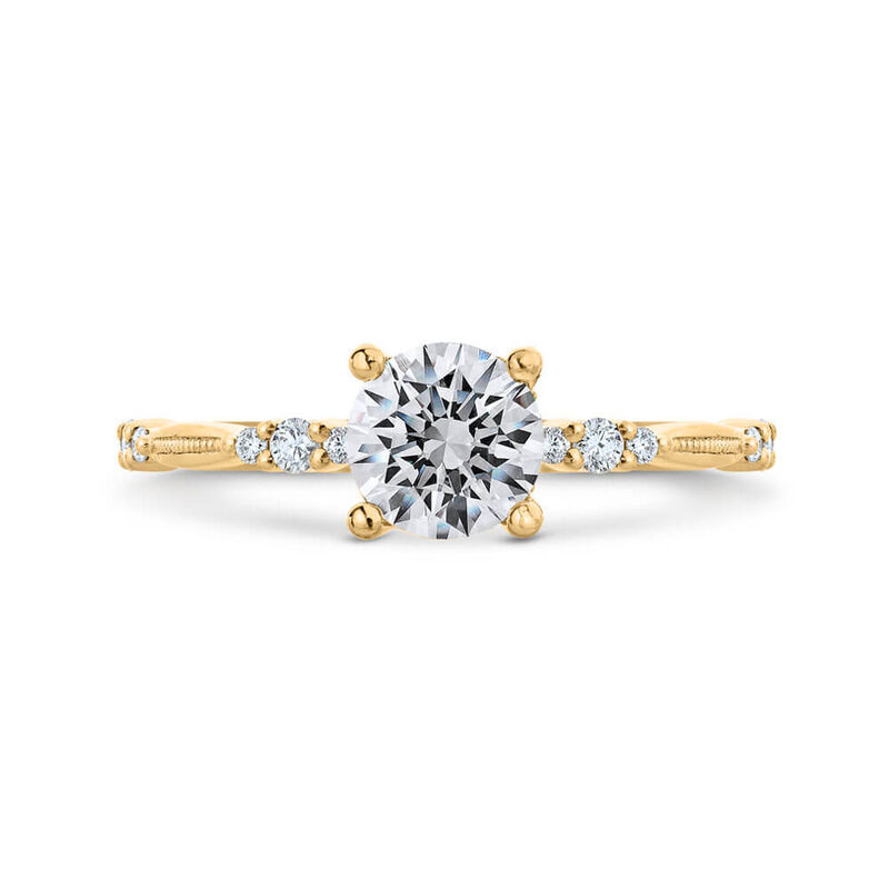 Bella Ponte Diamond Engagement Ring Setting Hidden Halo image number 1
