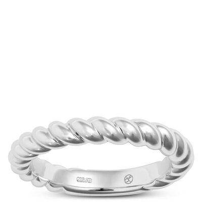 Twisted Band in Sterling Silver