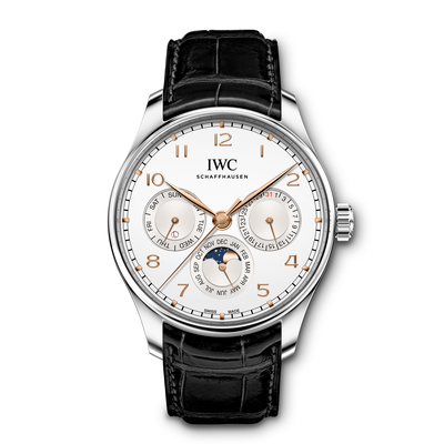 IWC Portugieser Perpetual Calendar 42 Silver Dial Watch, 42.4mm