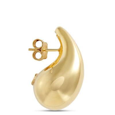 Toscano Teardrop Stud Earrings, 14K Yellow Gold