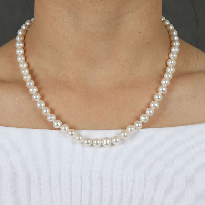 Cultured Freshwater Pearl Strand 14K, 18" image number 1