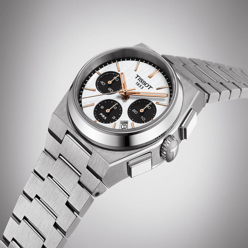 TISSOT PRX White Dial Watch, 41.5mm image number 1