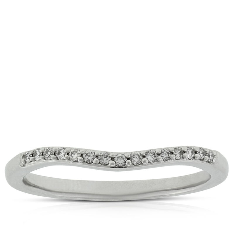 Diamond Contour Band 14K image number 0