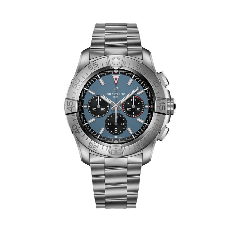 Breitling Super Avenger BO1 Chronograph Blue Dial Stainless Steel Bracelet, 46 mm image number 0