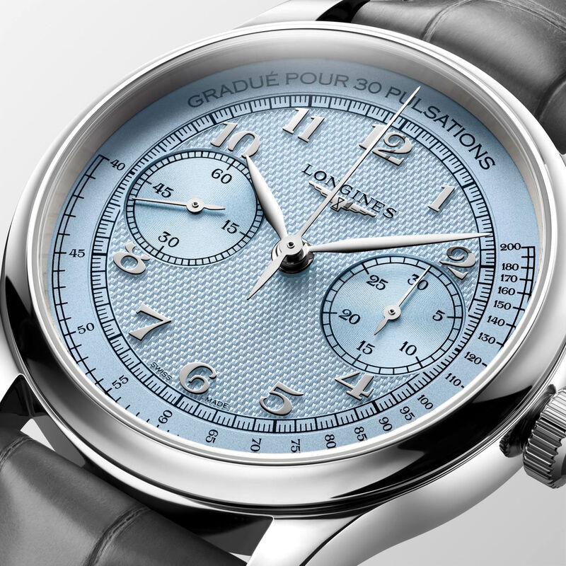 Longines Master Collection Chrono Monopusher Blue Dial Watch, 41mm image number 3