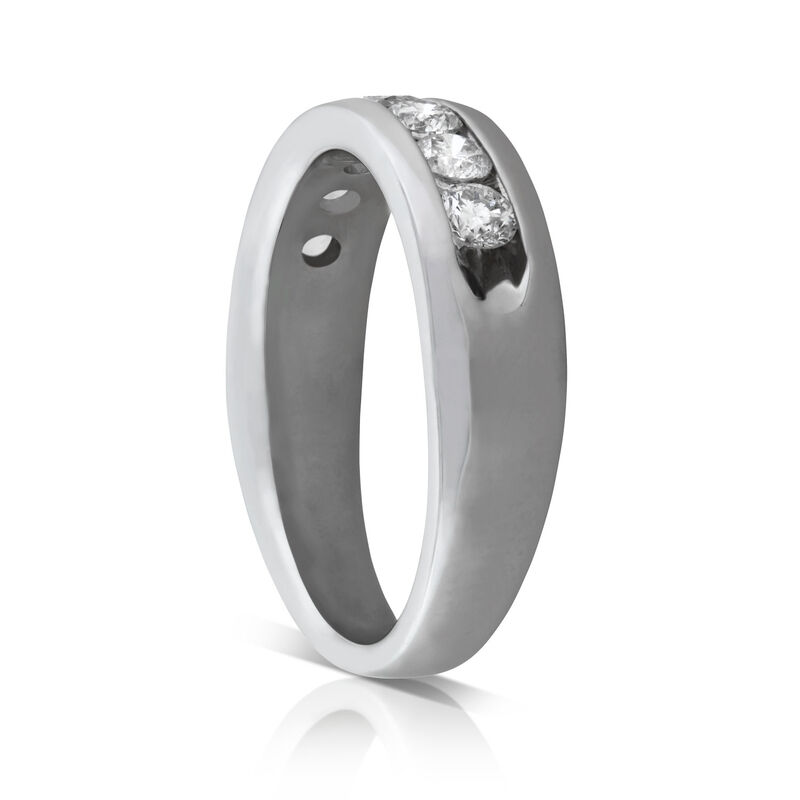 Channel Set Diamond Band 14K image number 2