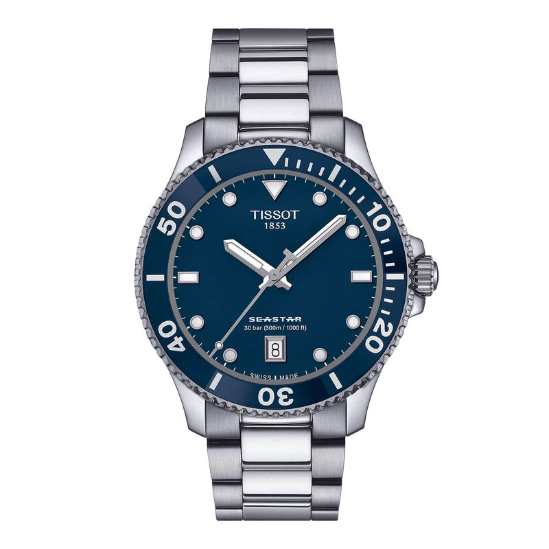 TISSOT Seastar 1000 Blue Dial Watch, 40mm image number 0