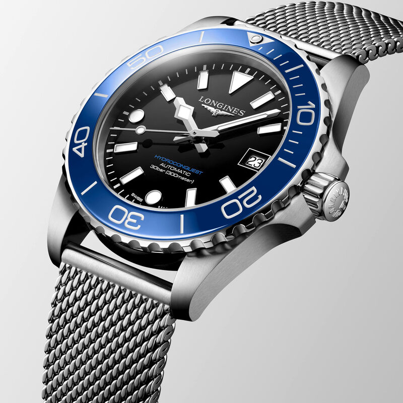 Longines Hydroconquest Black Dial Watch, 39mm image number 1