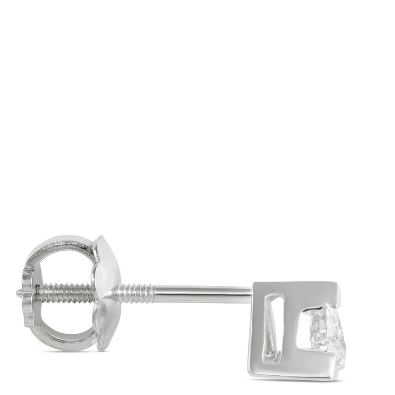 Trillion Diamond Studs, ⅕ Carat, in 14K Yellow Gold image number 1