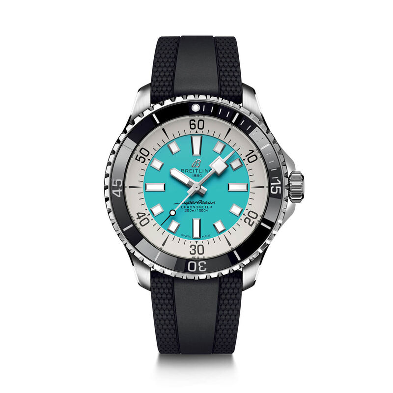 Breitling Superocean Automatic Turquoise Dial Watch, 44mm image number 0