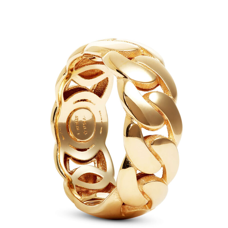 Toscano Cuban Link Ring, 14K Yellow Gold, Size 7 image number 1