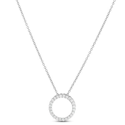 Diamond Circle Pendant 14K, 1/4 ctw.