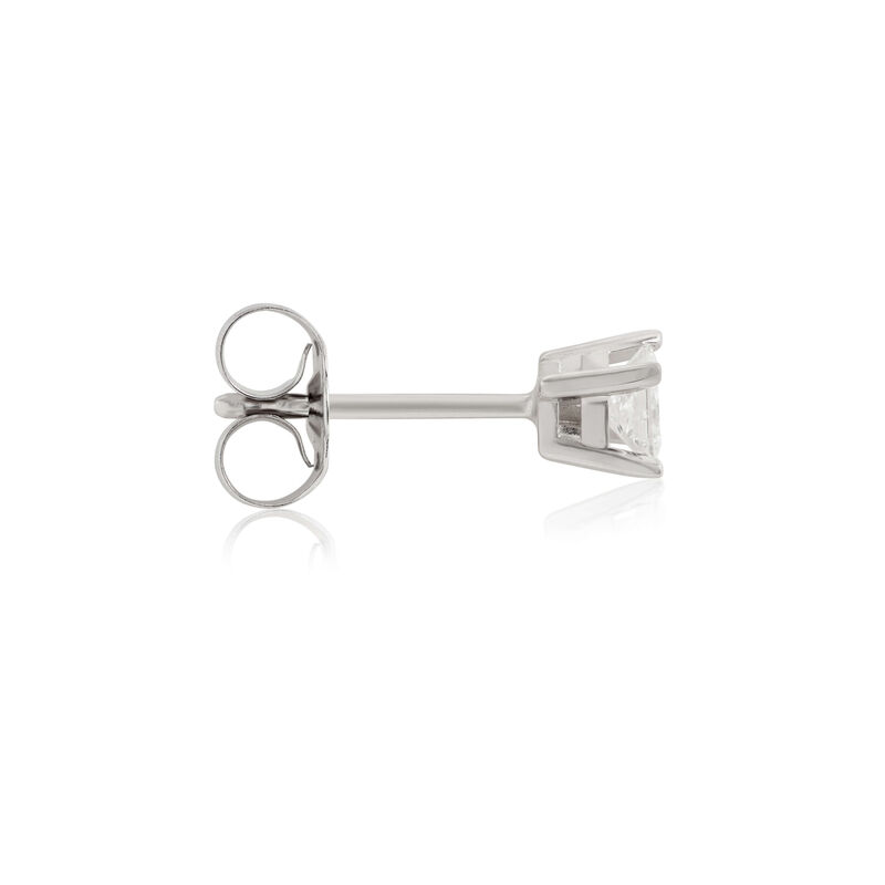 Princess Cut Diamond Studs, 1/4 Carat Total Weight, in 14K White Gold image number 1