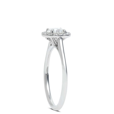 Ben Bridge Signature Diamond Halo Ring 18K