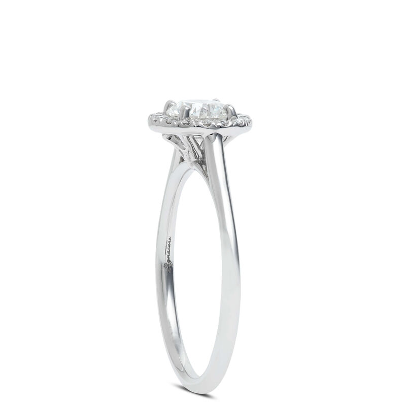 Ben Bridge Signature Diamond Halo Ring 18K image number 1