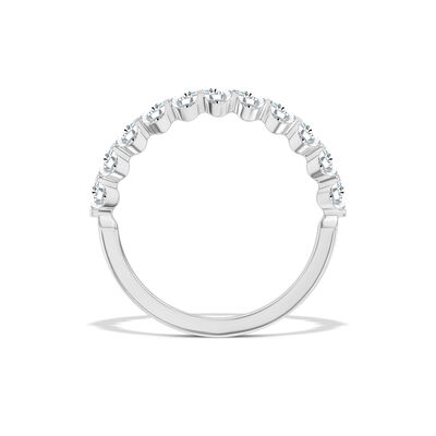 Classic Round Diamond Anniversary Band, 1 Carat Total Weight, 14K White Gold