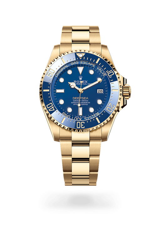 rolex deepsea in 18 ct yellow gold, m136668lb-0001 - ben bridge