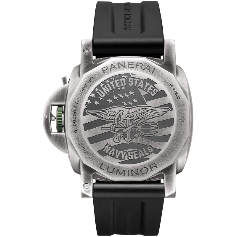 Panerai Luminor Marina Navy Seals Watch Anthracite Dial Black Rubber Strap, 44mm image number 1