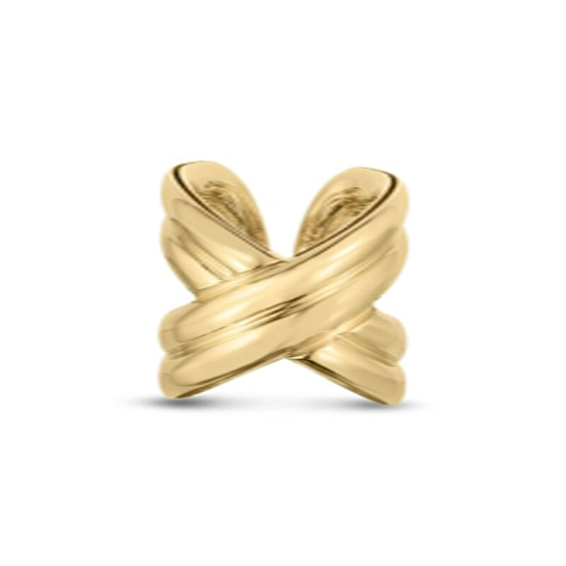 Roberto Coin Criss Cross Fashion Ring 18K Yellow Gold, Size 6.5 image number 0