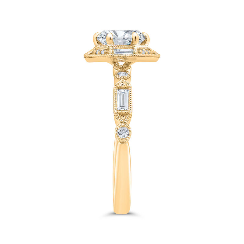 Bella Ponte Engagement Ring Setting 14k Cubic Zirconia image number 1