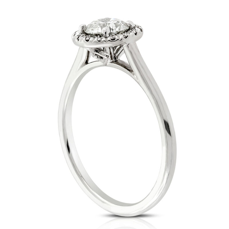 Ben Bridge Signature Diamond Halo Ring 18K image number 3