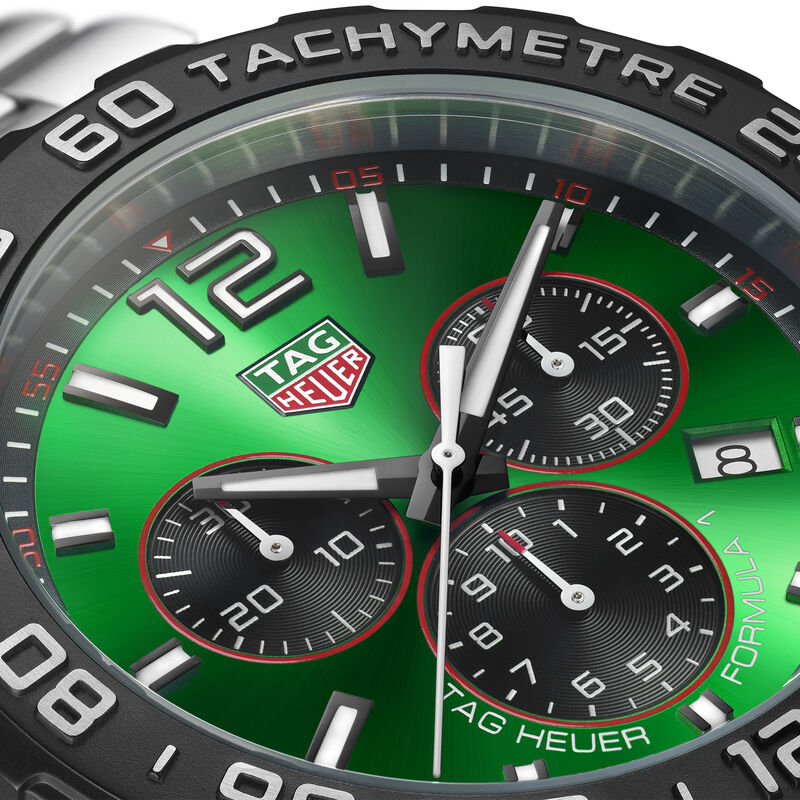 TAG Heuer Formula 1 Chronograph Green Dial, 43mm image number 3