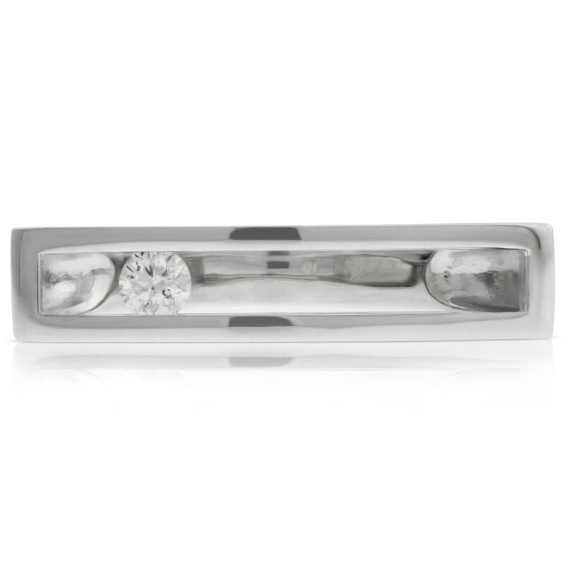 Sliding Diamond Ring, 14K White Gold image number 1