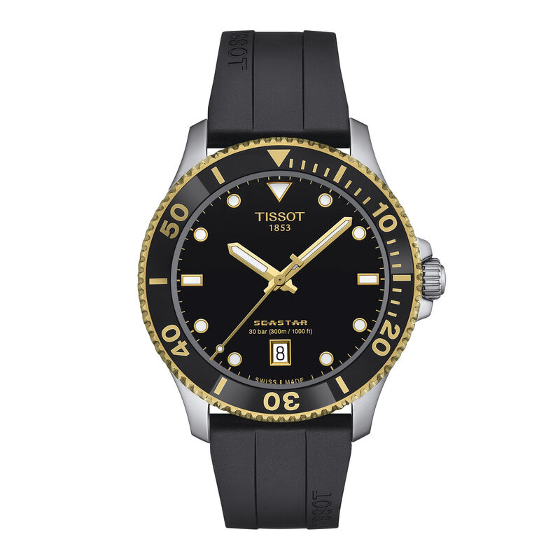 TISSOT Seastar 1000 Black Dial Watch, 40mm image number 0