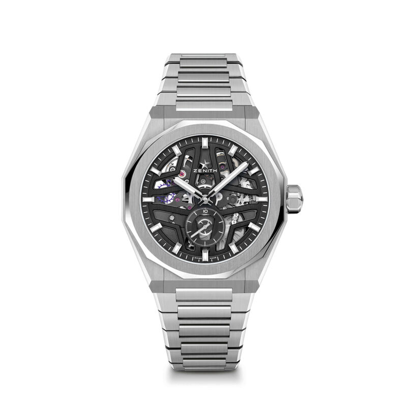 Zenith DEFY SKYLINE Watch Black Dial Steel Bracelet, 41mm image number 0