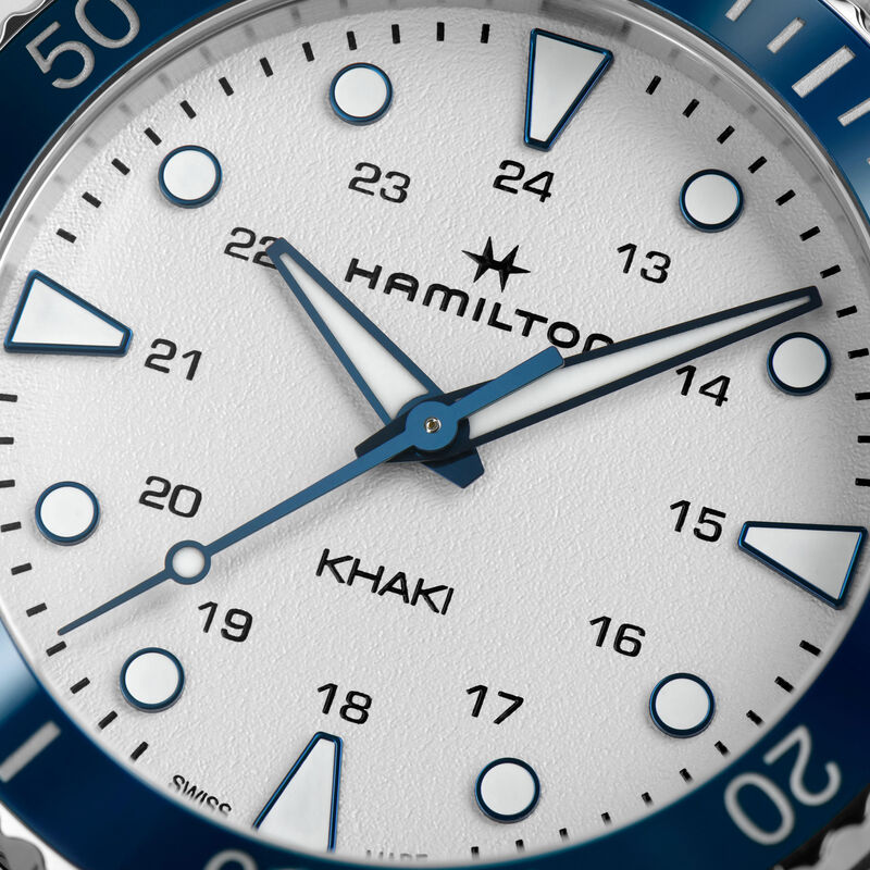 Hamilton Khaki Navy Scuba Quartz Silver Tone Dial Watch, 37mm image number 3