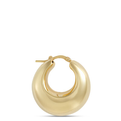 Toscano Hoop Earrings, 14K Yellow Gold