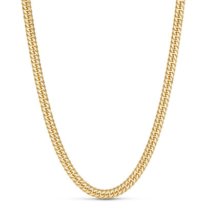 Toscano 24-Inch Tight Link Curb Necklace, 14K Yellow Gold