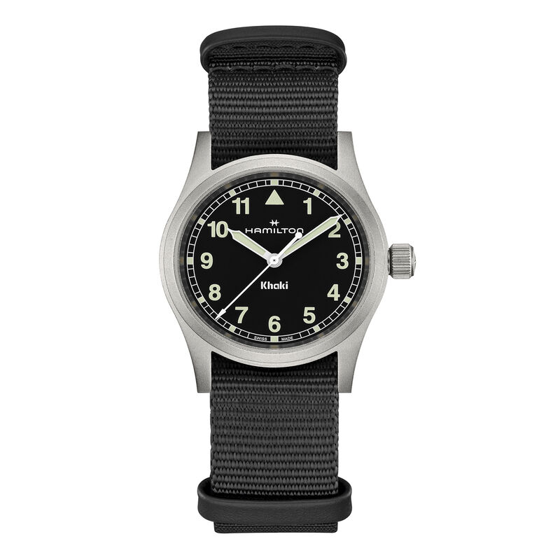 Hamilton Khaki Field Quartz Watch Black Dial, 33mm image number 0