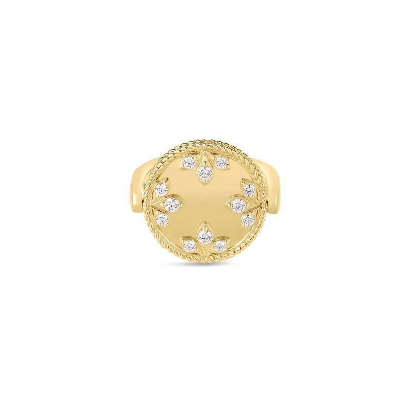 Roberto Coin 18K Yellow Gold Venetian Medallions Medium Reversible Ring&nbsp;Size 6.5 image number 1