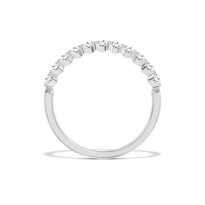 Classic Round Diamond Anniversary Band, &frac12; Carat Total Weight, 14K White Gold