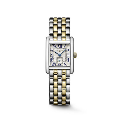 Longines Mini Dolcevita Silver "Flinque" Dial Watch, 21.5mm x 29mm