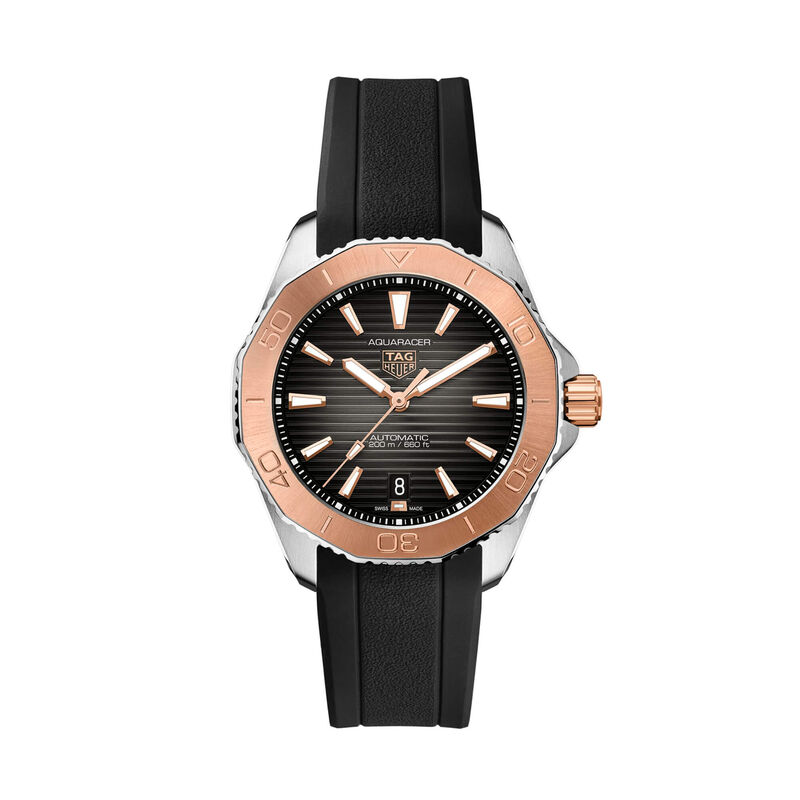 TAG Heuer Aquaracer Professional 200 Watch Black Dial Black Rubber Strap, 40mm image number 0