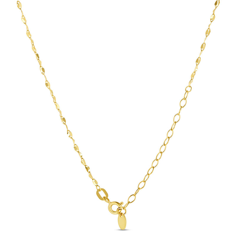 Classic 18-Inch Singapore Chain Necklace, 14K Yellow Gold image number 2