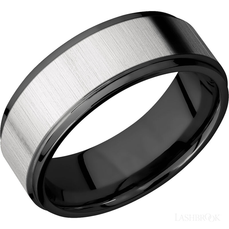 Zirconium with Crosssatinsilver , Polish Finish image number 0
