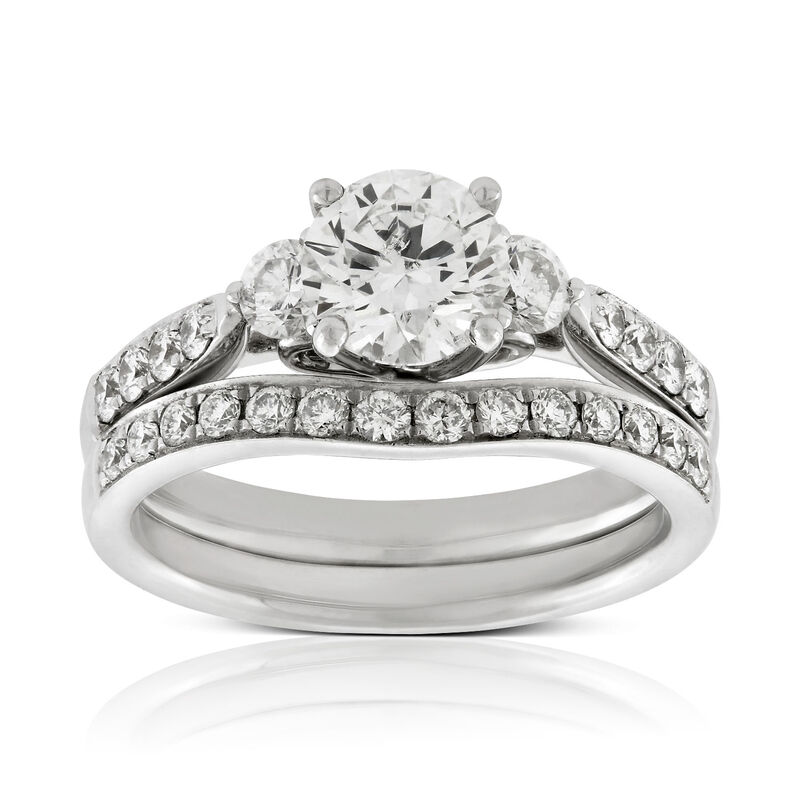 Diamond Bridal Set 14K image number 0