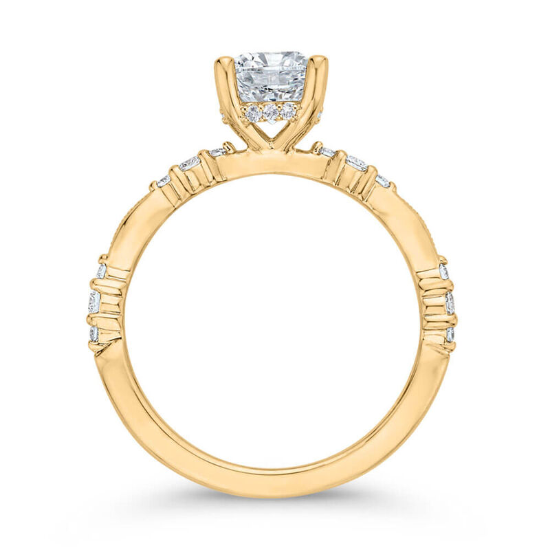 Bella Ponte Diamond Engagement Ring Setting Hidden Halo image number 3