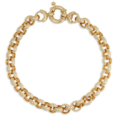 Toscano 7.5-Inch Rolo Chain Bracelet 14K Yellow Gold