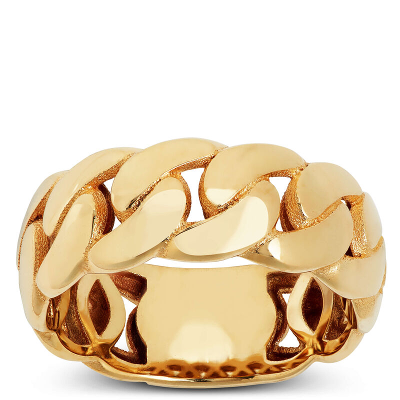 Toscano Cuban Link Ring, 14K Yellow Gold, Size 7 image number 0
