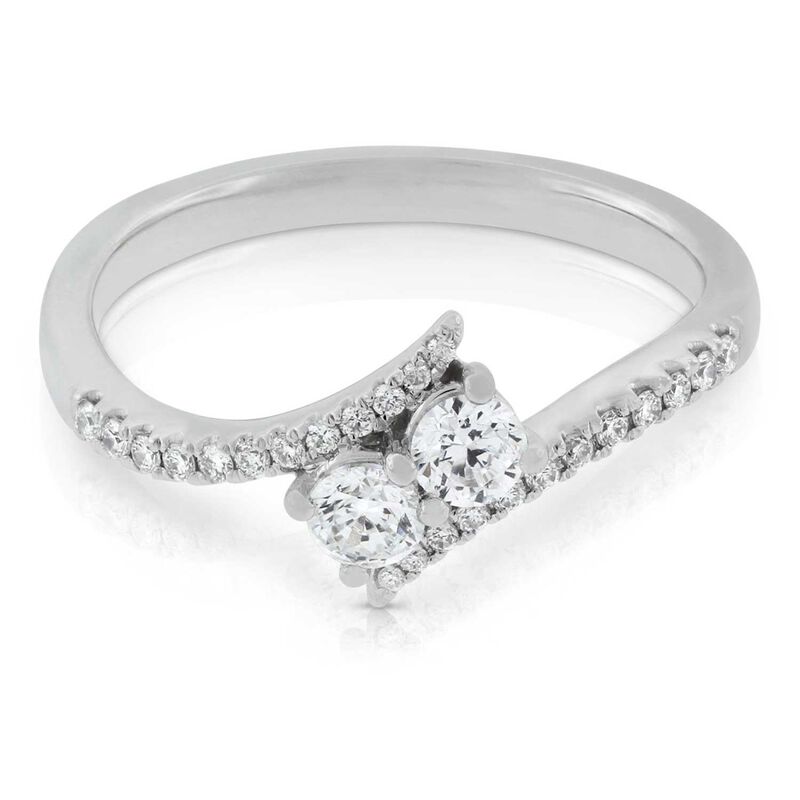 Ben Bridge Signature Diamond + Ever Us&trade; 2-Stone Diamond Ring 18K image number 0