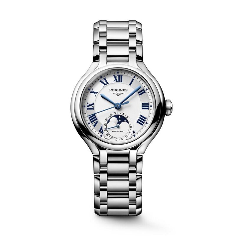 Longines Primaluna Moonphase White Dial Watch, 34mm image number 0